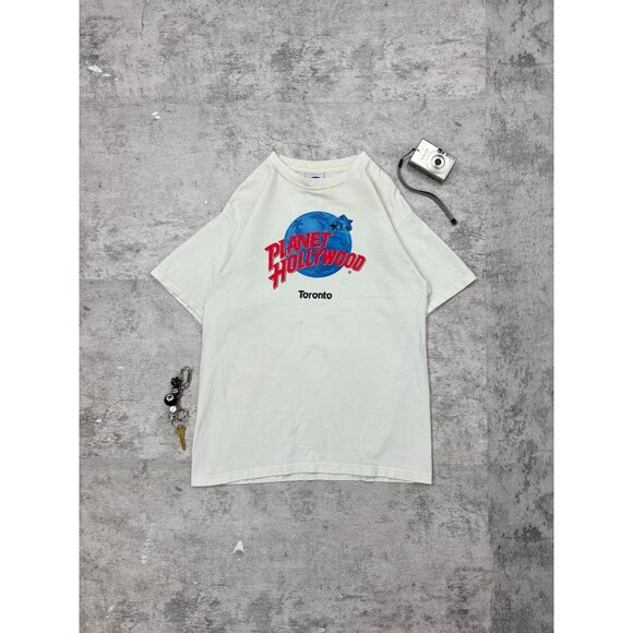 Vintage 90s Planet Hollywood Toronto T - Picture 1 of 4